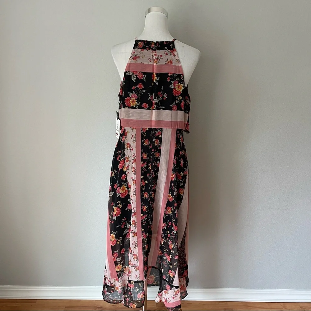 Kensie Mixed-Print High-Low Dress Size 12 - Picture 5 of 10